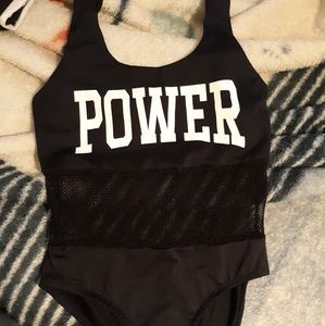 Forever 21 "power" bodysuit